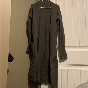 Long grey cardigan